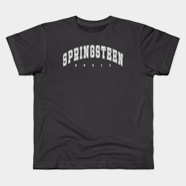 Bruce Springsteen Kids T-Shirt by Paskwaleeno